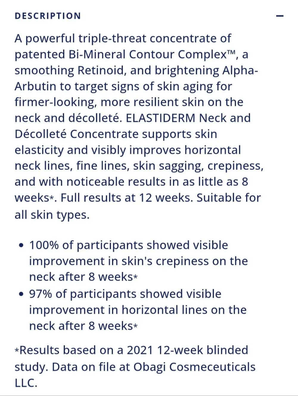 OBAGI - ELASTIDERM® Neck and Décolleté Concentrate